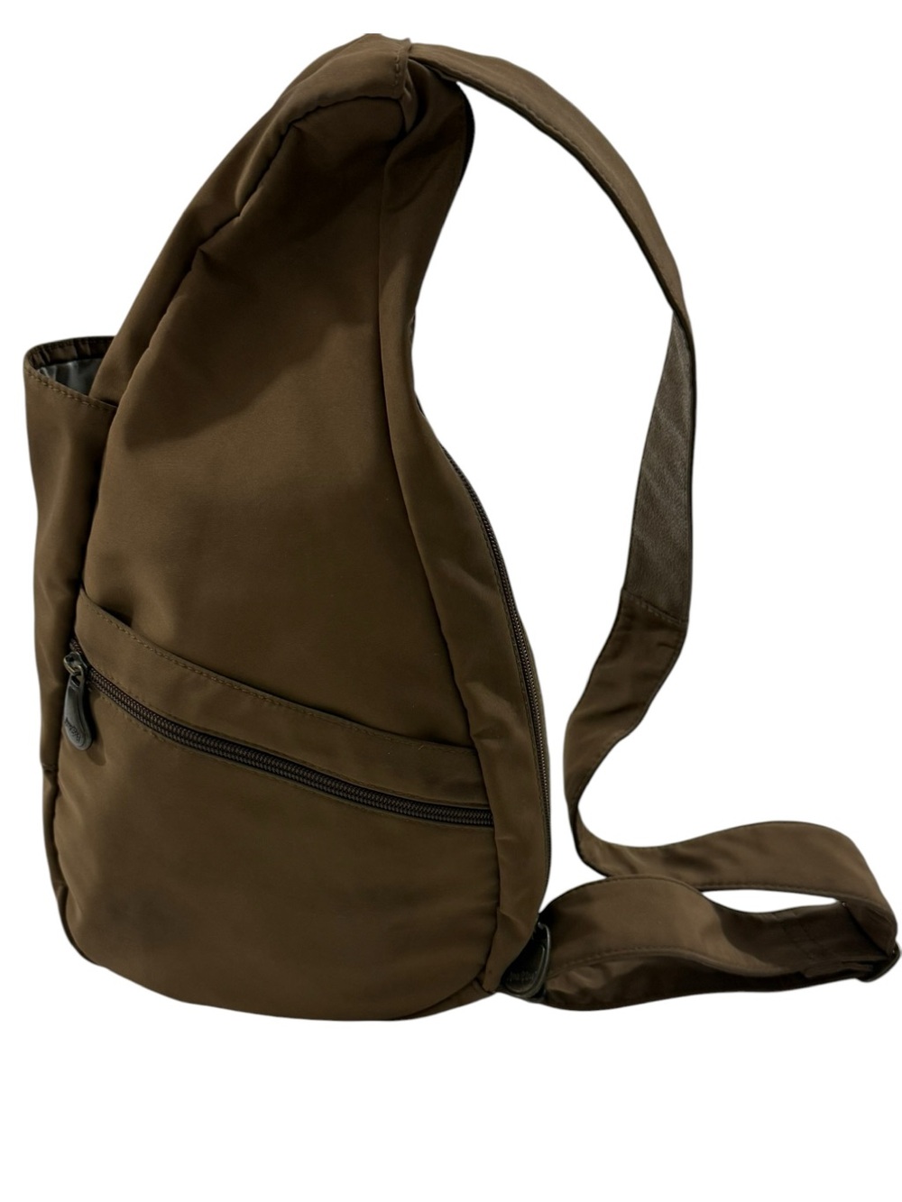 Ameribag Healthy Back Bag Brown Nylon Sling Crossbody Backpack Travel